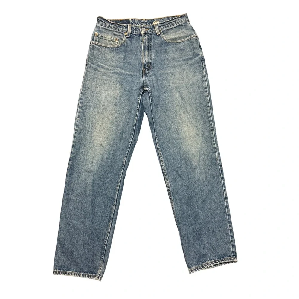 Vintage Levis 550 Relaxed Fit Tapered Leg Blue Jeans Mens 32x30 1998 Mexico